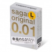 Презервативы Sagami Original 0.01 L-size увеличенного размера - 2 шт. - Sagami - купить с доставкой в Южно-Сахалинске