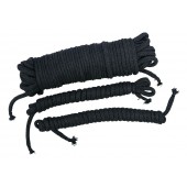 Чёрные хлопковые верёвки для бондажа - Orion - купить с доставкой в Южно-Сахалинске