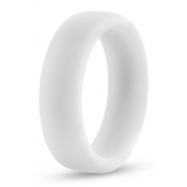 Белое люминесцентное эрекционное кольцо Silicone Glo Cock Ring - Blush Novelties - в Южно-Сахалинске купить с доставкой