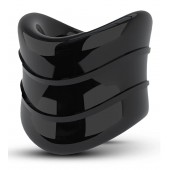 Черное эрекционное кольцо на мошонку Beef Ball Stretcher Snug X Long - Blush Novelties - в Южно-Сахалинске купить с доставкой