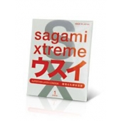 Ультратонкий презерватив Sagami Xtreme SUPERTHIN - 1 шт. - Sagami - купить с доставкой в Южно-Сахалинске