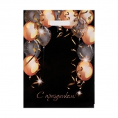 Пакет с вырубной ручкой и принтом в виде шариков (30х40 см) - Сима-Ленд - купить с доставкой в Южно-Сахалинске