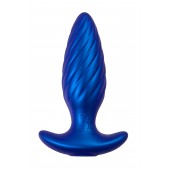 Синяя анальная вибровтулка Closs с управлением через приложение - ToyFa