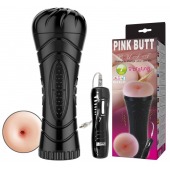 Мастурбатор-анус в колбе с 7 уровнями вибрации и выносным пультом - Baile - в Южно-Сахалинске купить с доставкой
