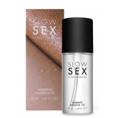 Съедобное cогревающее массажное масло Slow Sex - 50 мл. - Bijoux Indiscrets - купить с доставкой в Южно-Сахалинске