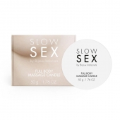 Массажная свеча для всего тела Slow Sex - 50 гр. - Bijoux Indiscrets - купить с доставкой в Южно-Сахалинске