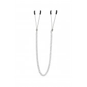 Зажимы на соски «Вилки» на цепочке - Pecado - купить с доставкой в Южно-Сахалинске