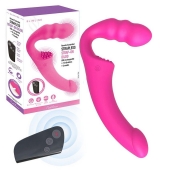Розовый безремневой страпон Straples Strap-On Dildo - Erokay - купить с доставкой в Южно-Сахалинске