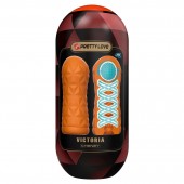 Оранжевый мастурбатор Victoria - Baile - в Южно-Сахалинске купить с доставкой