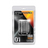 Прозрачная насадка с шипами STAY HARD COCK SLEEVE 01 CLEAR - Blush Novelties - в Южно-Сахалинске купить с доставкой