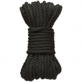 Черная верёвка для связывания и фиксации Bind Tie - 9,14 м. - Doc Johnson - купить с доставкой в Южно-Сахалинске