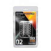 Прозрачная насадка на пенис с шишечками STAY HARD COCK SLEEVE 02 CLEAR - Blush Novelties - в Южно-Сахалинске купить с доставкой