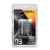 Прозрачная насадка с шипами и шишечками STAY HARD COCK SLEEVE 03 CLEAR - Blush Novelties - в Южно-Сахалинске купить с доставкой