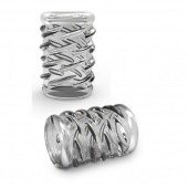 Прозрачная насадка с объёмными чёрточками STAY HARD COCK SLEEVE 06 CLEAR - Blush Novelties - в Южно-Сахалинске купить с доставкой