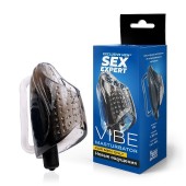 Дымчатый сквозной мастурбатор с вибрацией - Sex Expert - в Южно-Сахалинске купить с доставкой