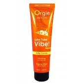 Гель с эффектом вибрации Lube Tube Vibe Medium Pina Colada - 100 мл. - ORGIE - купить с доставкой в Южно-Сахалинске