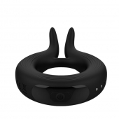 Черное эрекционное кольцо Marry Me Rechargeable Vibrating Cockring - Adrien Lastic - в Южно-Сахалинске купить с доставкой