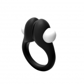 Черное эрекционное кольцо Zippy Vibrating Ring With Bullet - Adrien Lastic - в Южно-Сахалинске купить с доставкой