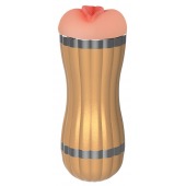 Мастурбатор-вагина с вибрацией в колбе Bevis - Boys of Toys - в Южно-Сахалинске купить с доставкой