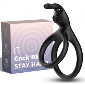 Черное эрекционное кольцо с подхватом мошонки - Boys of Toys - в Южно-Сахалинске купить с доставкой