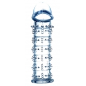 Прозрачная насадка на пенис с рельефом - 12 см. - Boys of Toys - в Южно-Сахалинске купить с доставкой