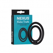 Черное двойное эрекционное кольцо Nexus Enduro Double - Nexus Range - в Южно-Сахалинске купить с доставкой