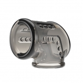 Дымчатая насадка на пенис и мошонку - Baile - в Южно-Сахалинске купить с доставкой