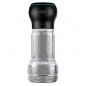 Набор PowerBlow   Feel Pocket Stroker Crystal: мастурбатор и интерактивная насадка - Kiiroo - в Южно-Сахалинске купить с доставкой