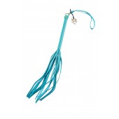 Голубая кожаная плеть - 50 см. - Pecado - купить с доставкой в Южно-Сахалинске