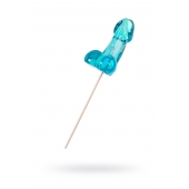 Голубой леденец в форме члена со вкусом блю кюрасао - 80 гр. - Sosuчki - купить с доставкой в Южно-Сахалинске