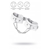 Белые узкие наручники-браслеты со скруглёнными углами - Pecado - купить с доставкой в Южно-Сахалинске