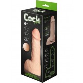 Телесный фаллоудлинитель с мошонкой Cock Next - 17 см. - LOVETOY (А-Полимер) - в Южно-Сахалинске купить с доставкой