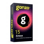 Презервативы анатомической формы с точечной и ребристой структурой Ganzo Extase - 15 шт. - Ganzo - купить с доставкой в Южно-Сахалинске
