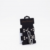 Черные кожаные оковы с регулируемыми ремешками - Crazy Handmade - купить с доставкой в Южно-Сахалинске