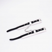 Бело-красные кожаные оковы - Crazy Handmade - купить с доставкой в Южно-Сахалинске