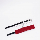 Бело-красные кожаные оковы - Crazy Handmade - купить с доставкой в Южно-Сахалинске