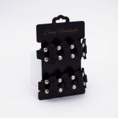 Черные кожаные оковы из звеньев - Crazy Handmade - купить с доставкой в Южно-Сахалинске