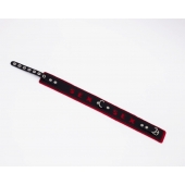 Черно-красный ошейник Sex - Crazy Handmade - купить с доставкой в Южно-Сахалинске