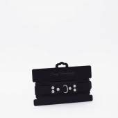 Черный ошейник из высококачественной натуральной кожи - Crazy Handmade - купить с доставкой в Южно-Сахалинске