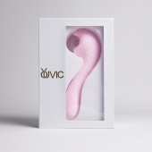 Розовый вибромассажёр с деликатными токами - Youvic - купить с доставкой в Южно-Сахалинске