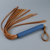 Плеть с джинсовой ручкой «Дикий Запад» - 60 см. - Sitabella - купить с доставкой в Южно-Сахалинске