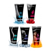 Набор из 5 лубрикантов JUJU (увлажняющий, Hot+, Long, Anal, малина) - JuJu - купить с доставкой в Южно-Сахалинске