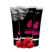 Набор из 3 съедобных лубрикантов JUJU со вкусом малины - JuJu - купить с доставкой в Южно-Сахалинске