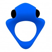 Синее эрекционное кольцо Wooomy Tribeс с вибрацией - Adrien Lastic - в Южно-Сахалинске купить с доставкой