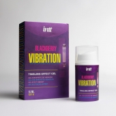 Стимулирующий гель с эффектом вибрации Blackberry Vibration - 15 мл. - INTT - купить с доставкой в Южно-Сахалинске