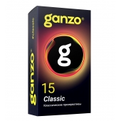 Классические презервативы с обильной смазкой Ganzo Classic - 15 шт. - Ganzo - купить с доставкой в Южно-Сахалинске