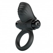 Черное эрекционное кольцо с вибрацией Adrien - Baile - в Южно-Сахалинске купить с доставкой