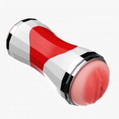 Двусторонний мастурбатор в колбе Power Grip Cup - вагина и ротик - Boys of Toys - в Южно-Сахалинске купить с доставкой