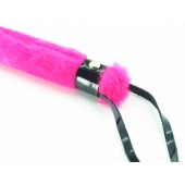 Нежная плеть с розовым мехом BDSM Light - 43 см. - БДСМ Арсенал - купить с доставкой в Южно-Сахалинске
