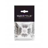 Эластичное эрекционное кольцо с черными «ресничками» - Sextaz - в Южно-Сахалинске купить с доставкой